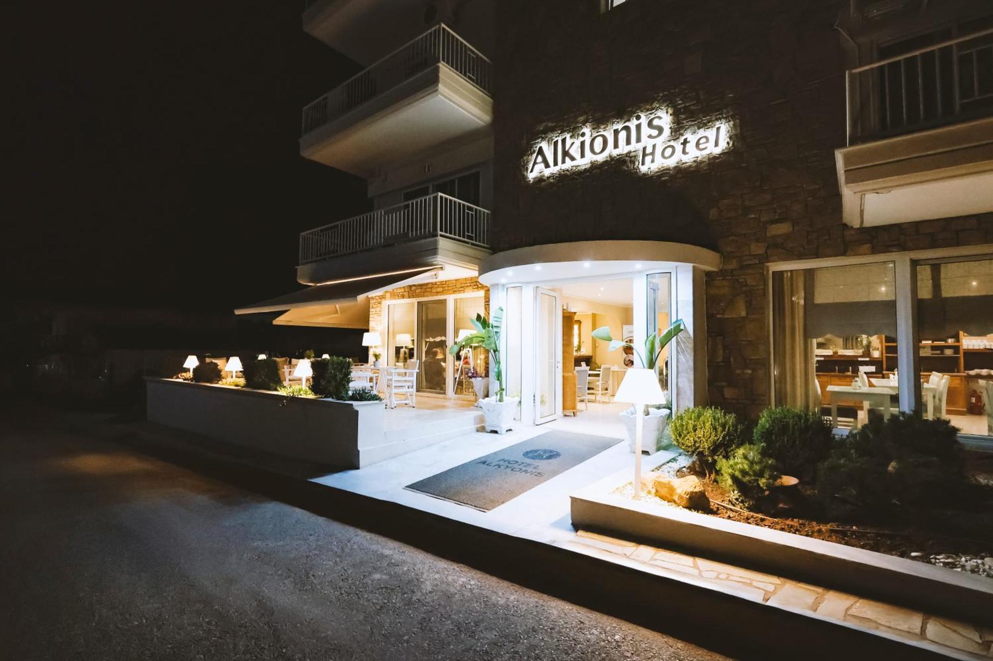 Alkyonis Hotel Nea Kallikrateia Bagian luar foto